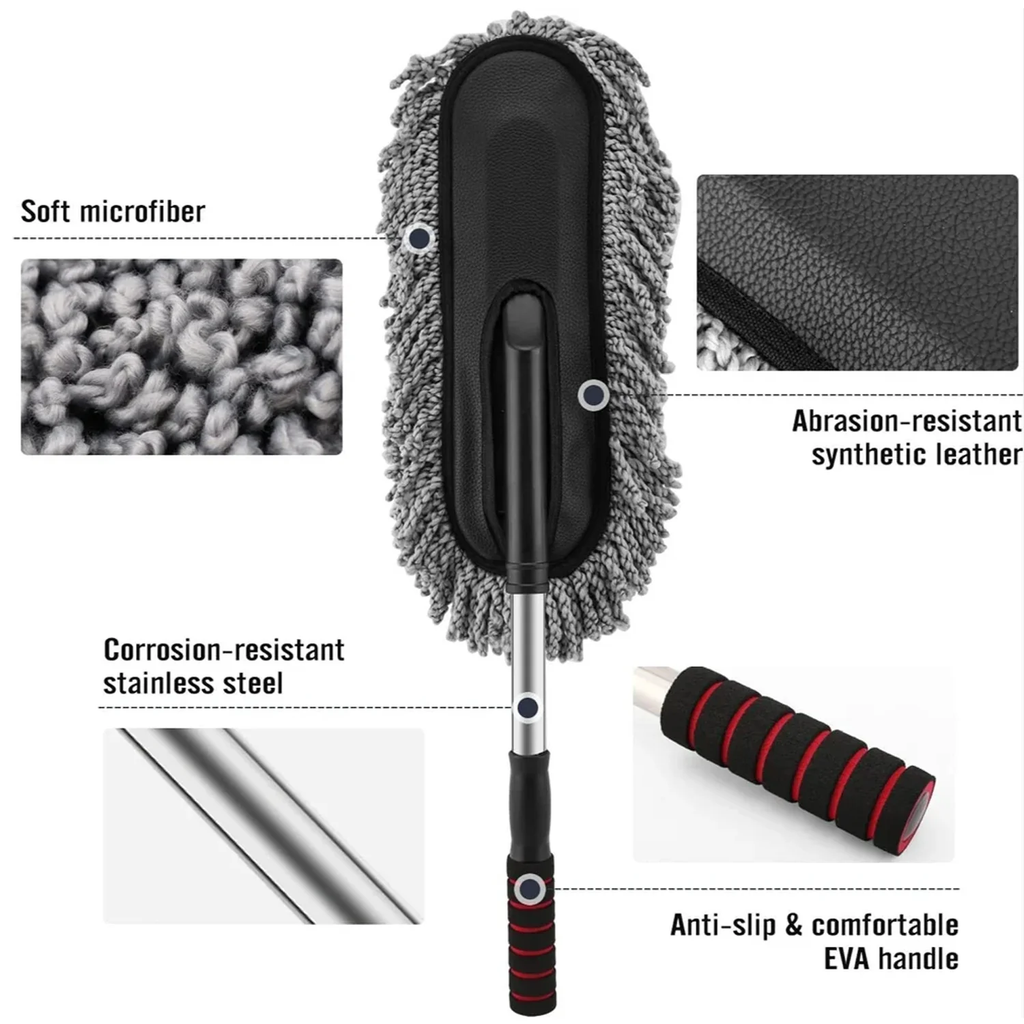 Microfiber Car Duster with Extendable Handle